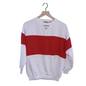 VNTG PREZZIA colorblock crewneck sweatshirt M